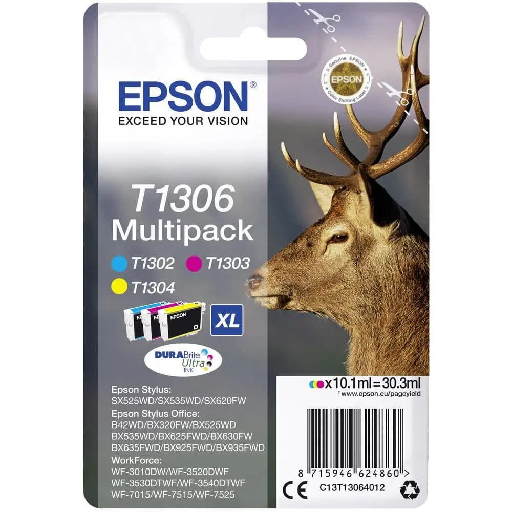 EPSON T1306 CMY MULTIPACK ORIGINEEL
