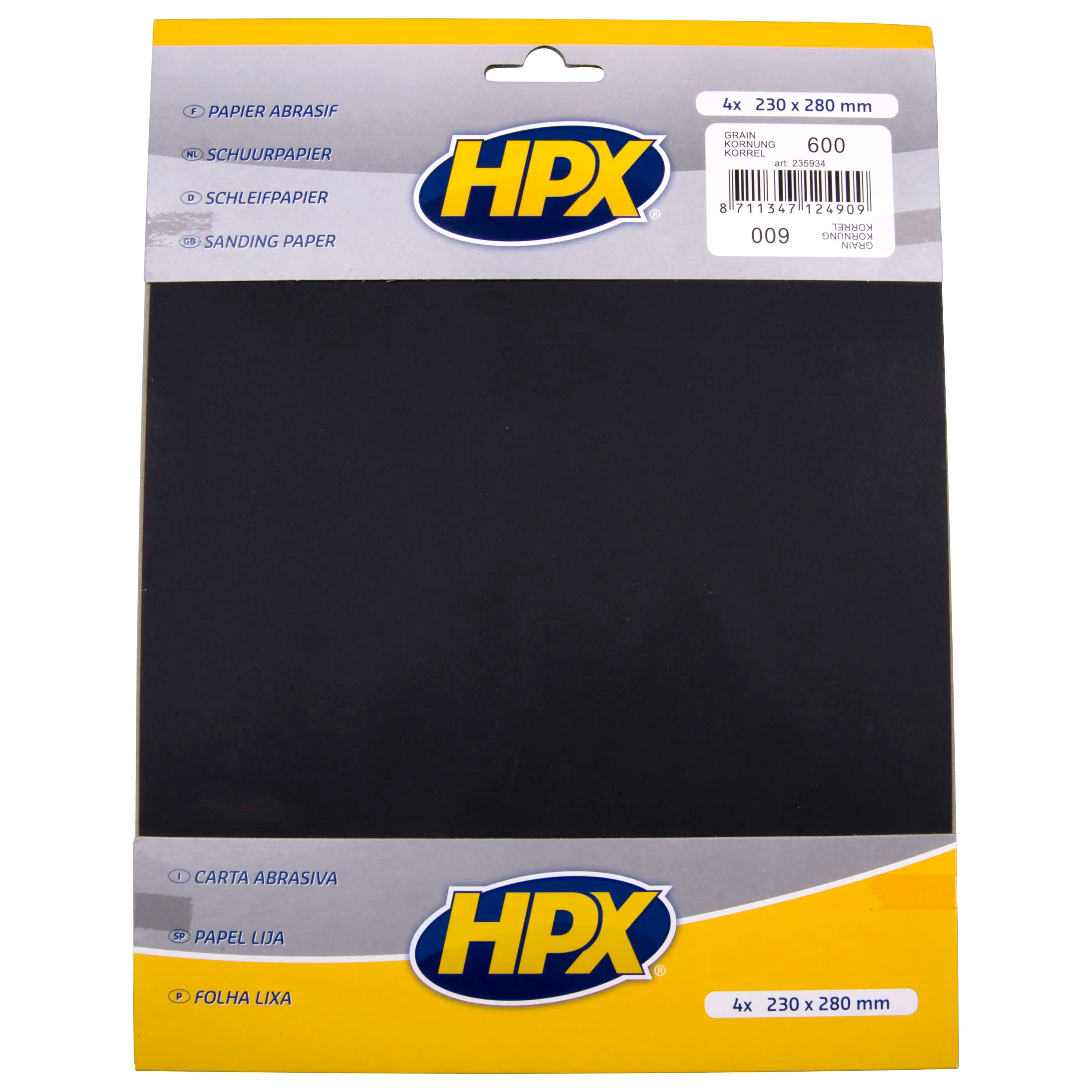 Sandpaper P600 x 4