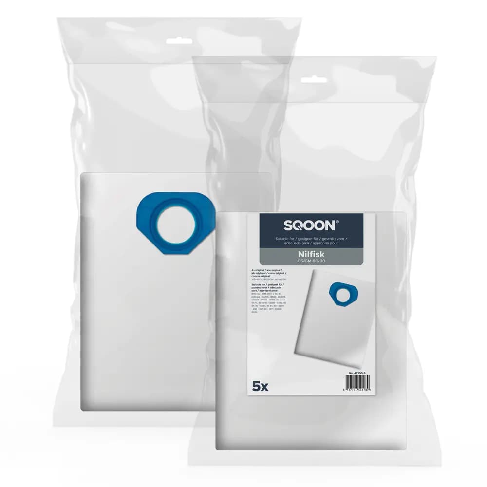 SQOON Vacuum cleaner bags suitable for Nilfisk GM80 / GM90