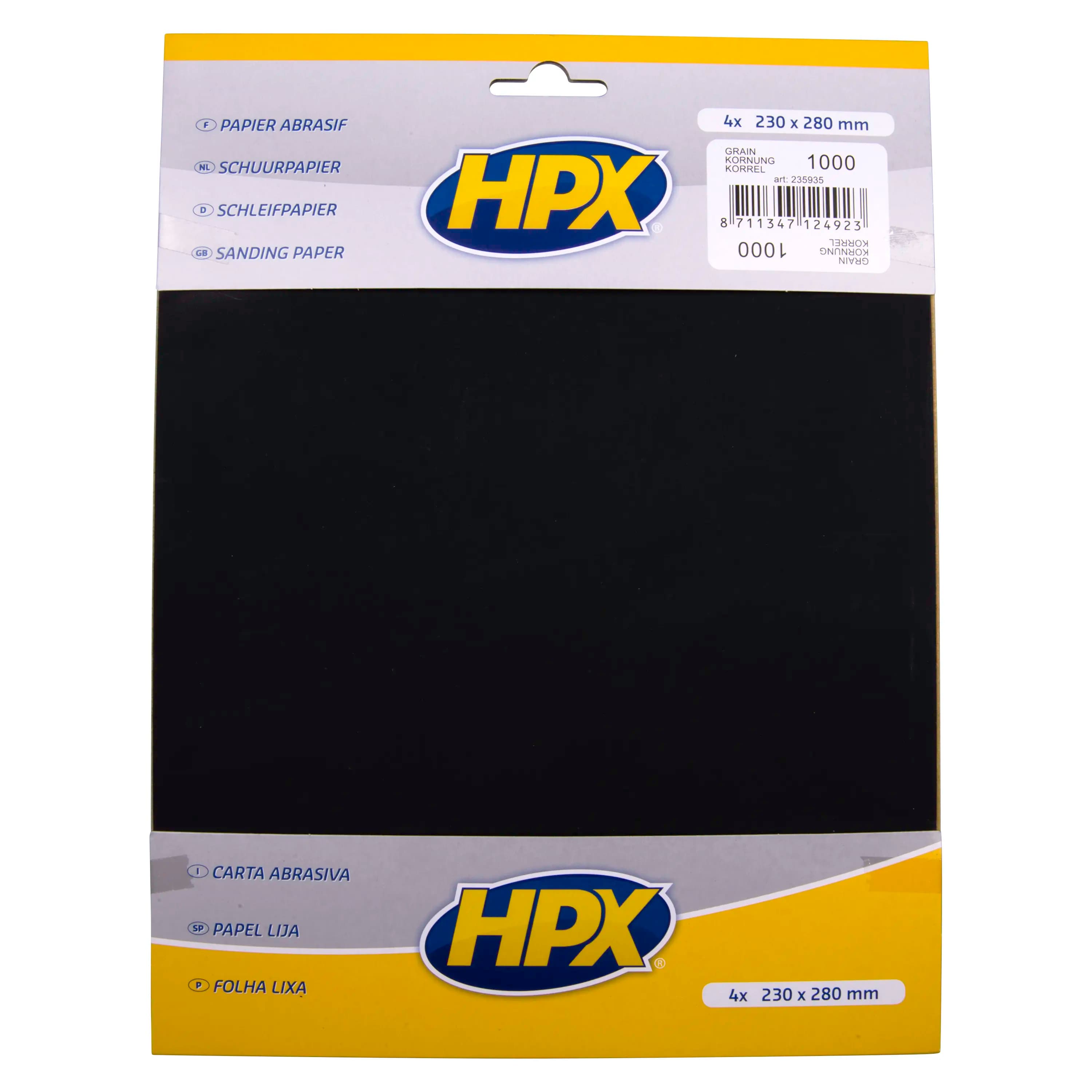 Sandpaper P1000 x 4