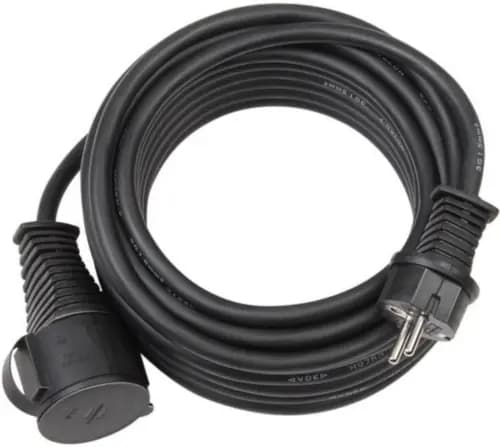 25-meter black extension cord, IP44