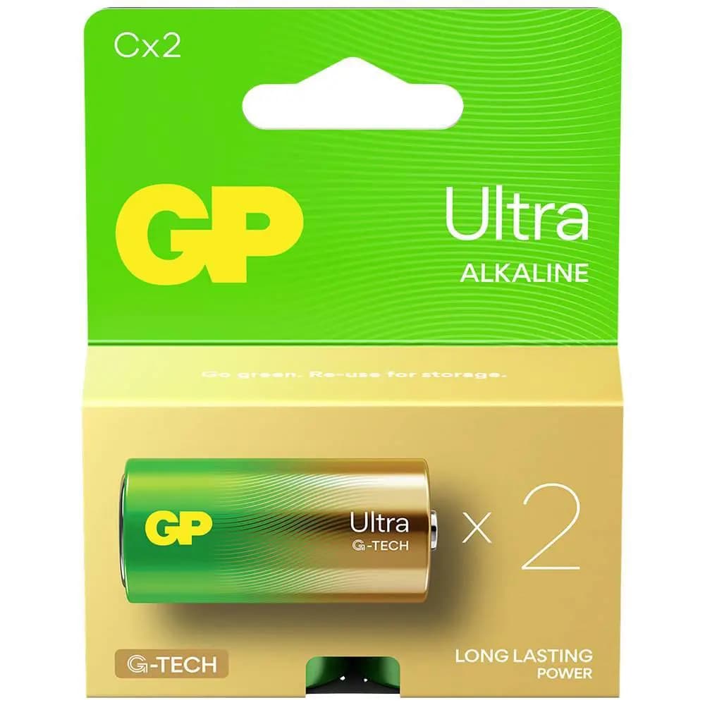 C Baby battery GP Alkaline Ultra 1.5V 2 pcs.