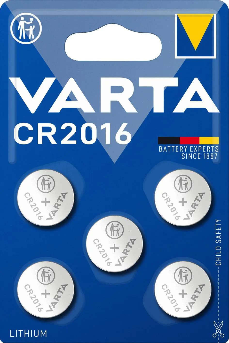 Varta CR2016 Lithium Blister 5