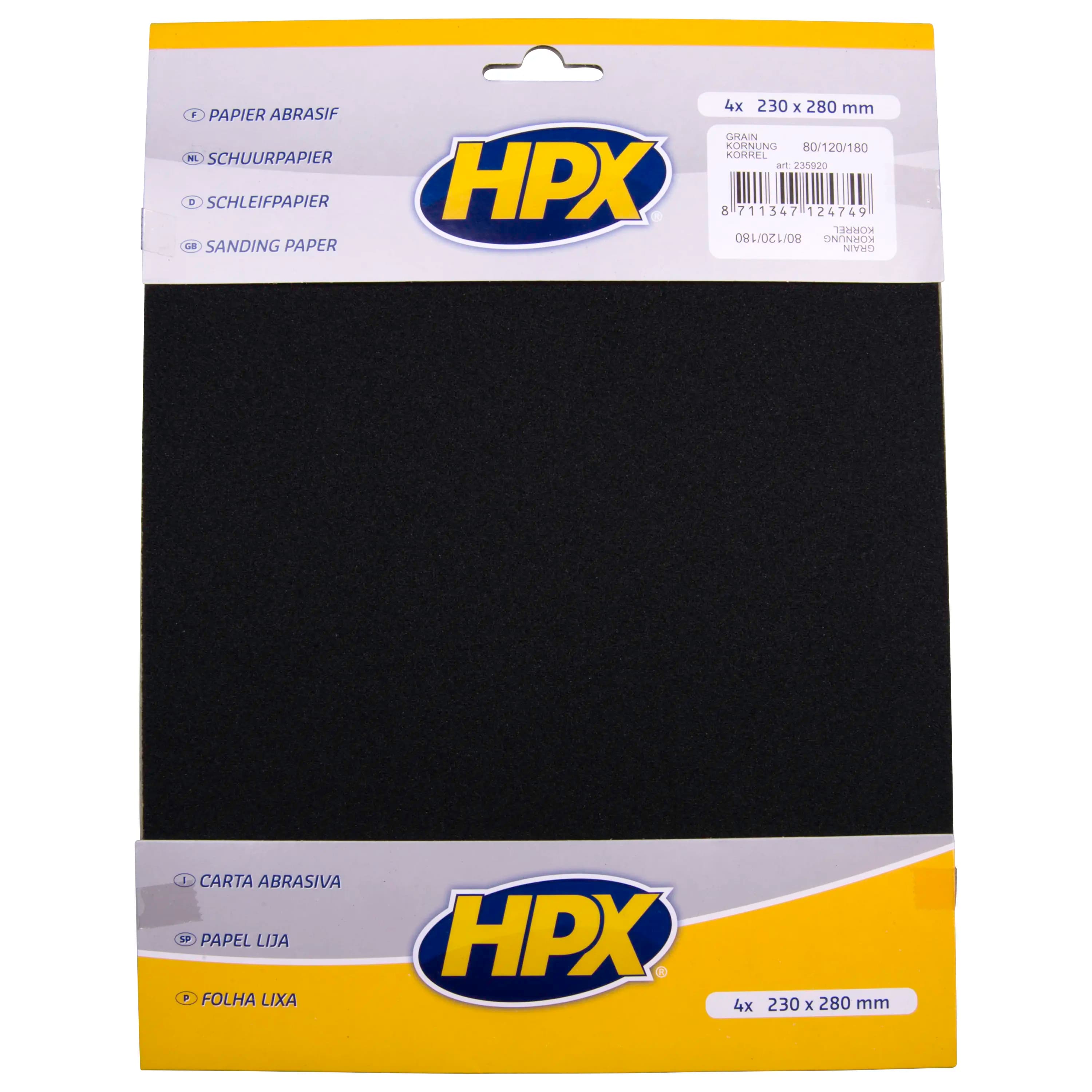 Sandpaper P40 x 1/P80 x 2/P120 x 1