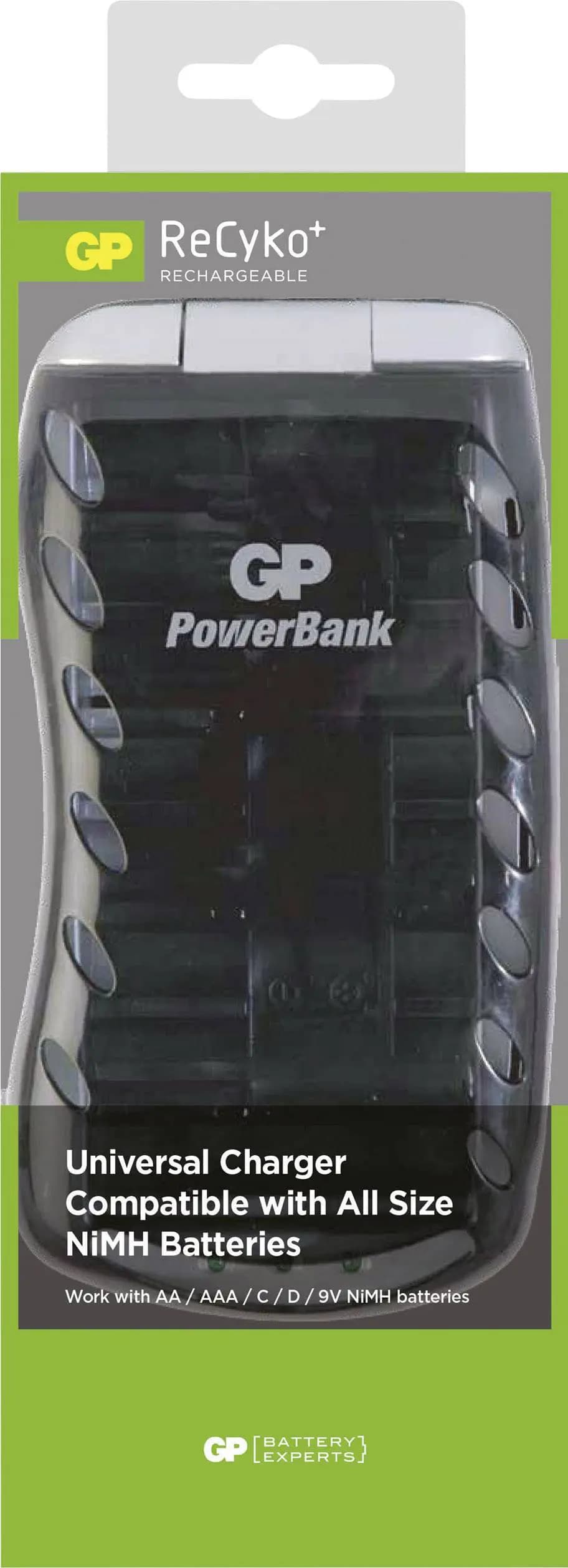 Corded Akkuladegerät GP PB19 Universal
