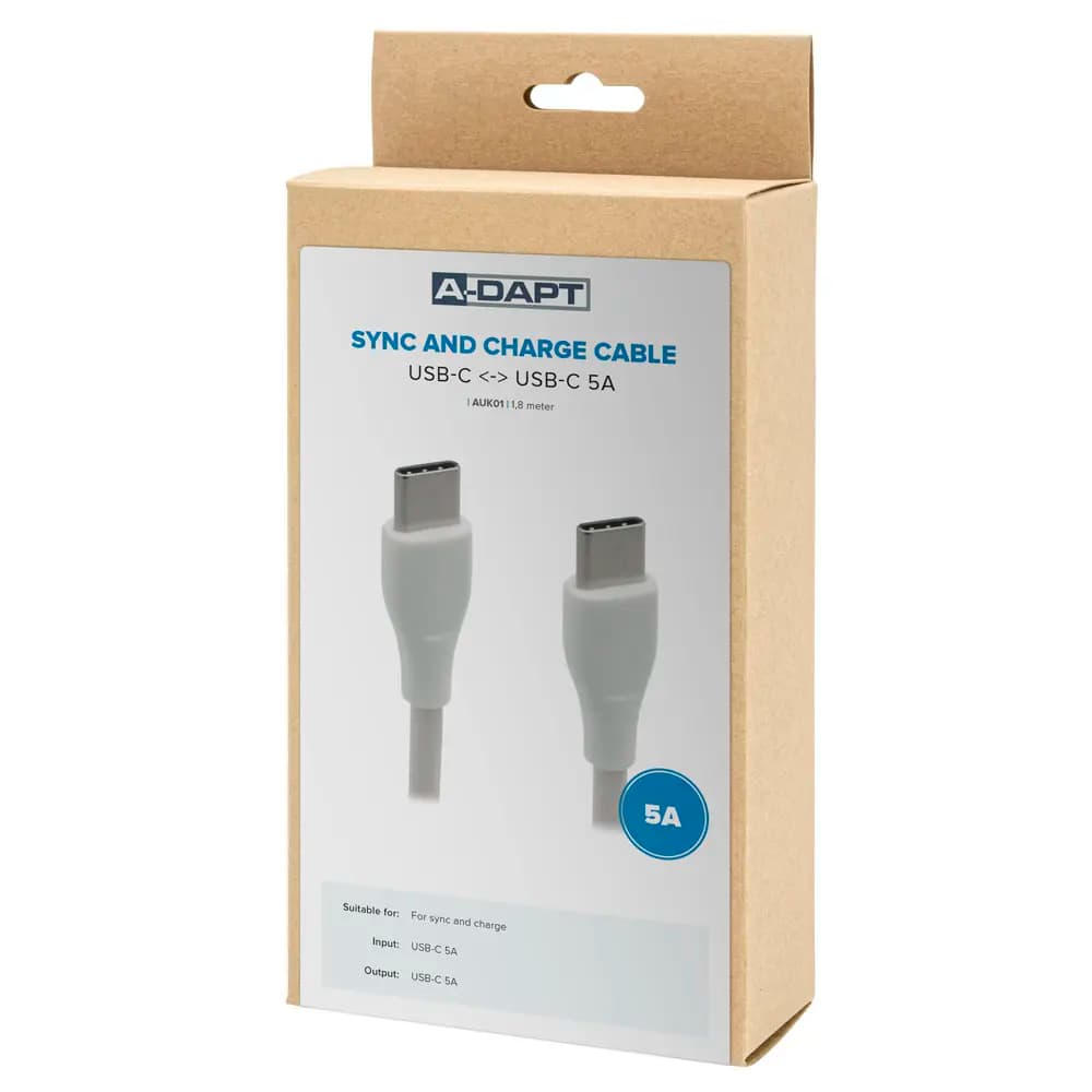 Data en Laadkabel USB-C 3.1 wit