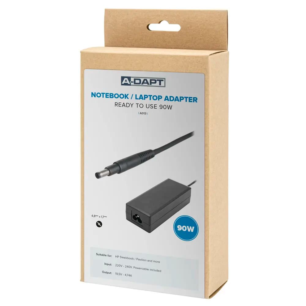 Laptop power supply with original plug including HP Sleekbook