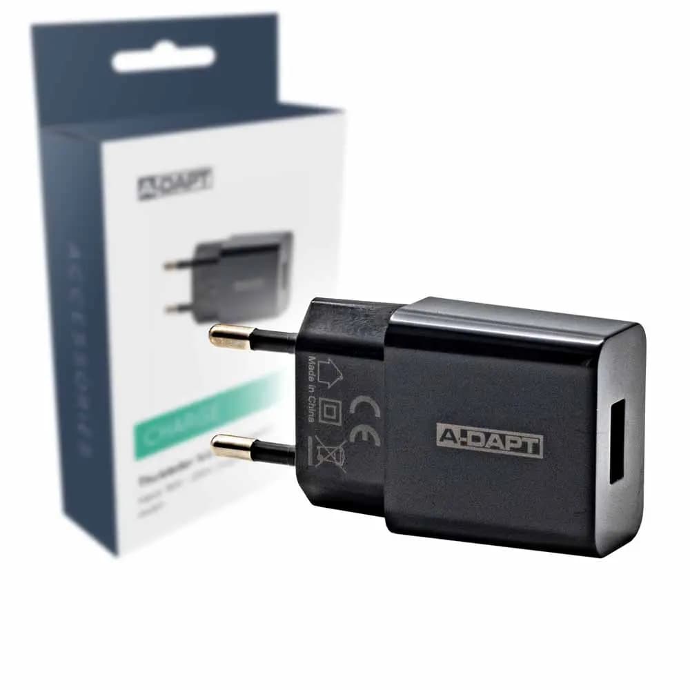 Home charger 1x USB 2.1A black