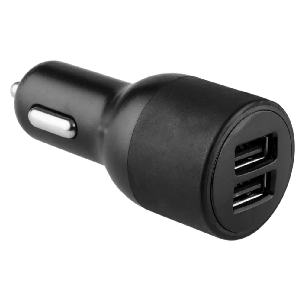 Car charger 2xUSB 3.1A Smart IC black
