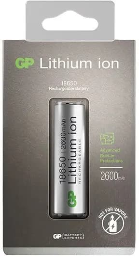 18650 batterij Oplaadbaar GP Li-Ion 2600 mAh 3,7V 1 stuk