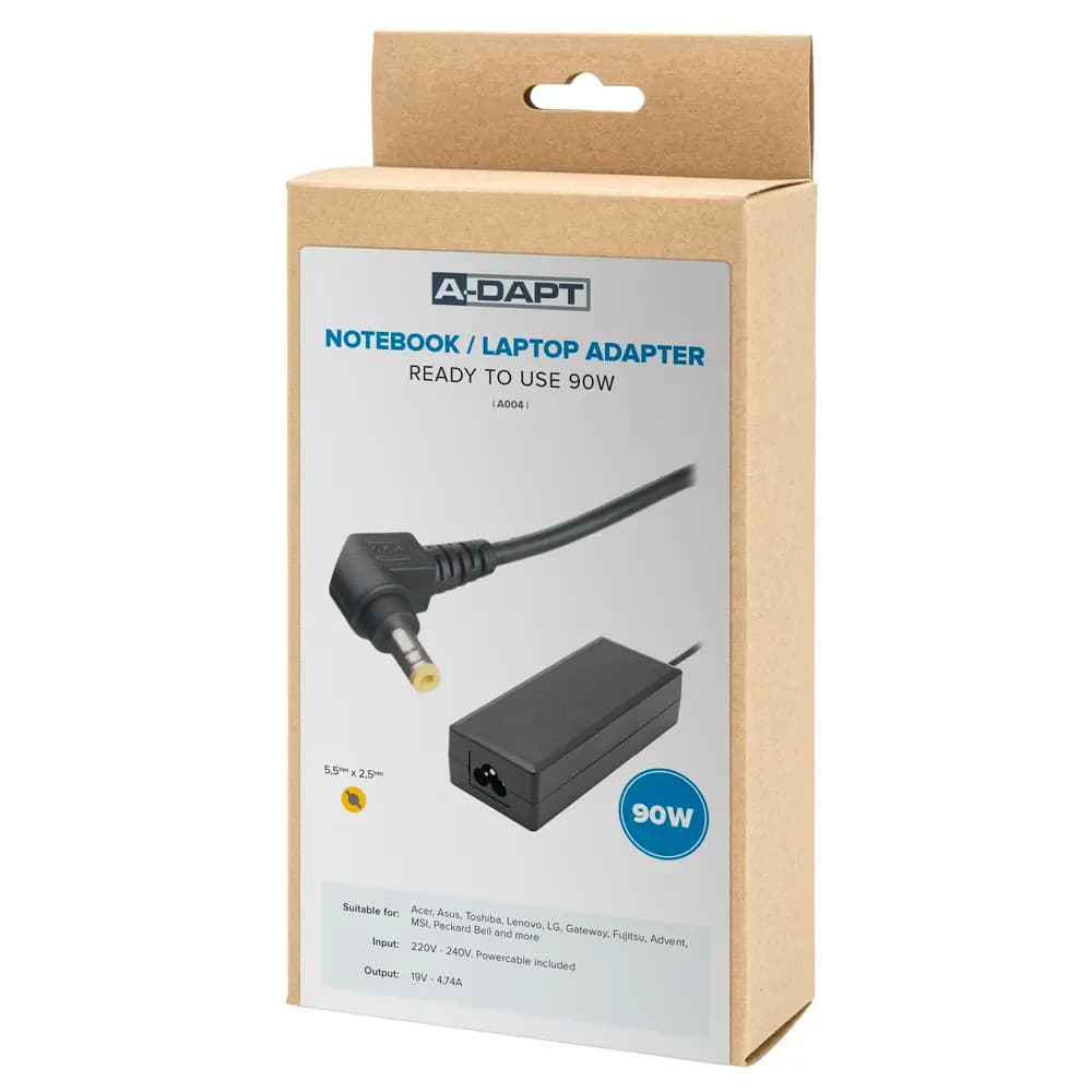 Laptop power supply with original plug a.o. Acer, HP