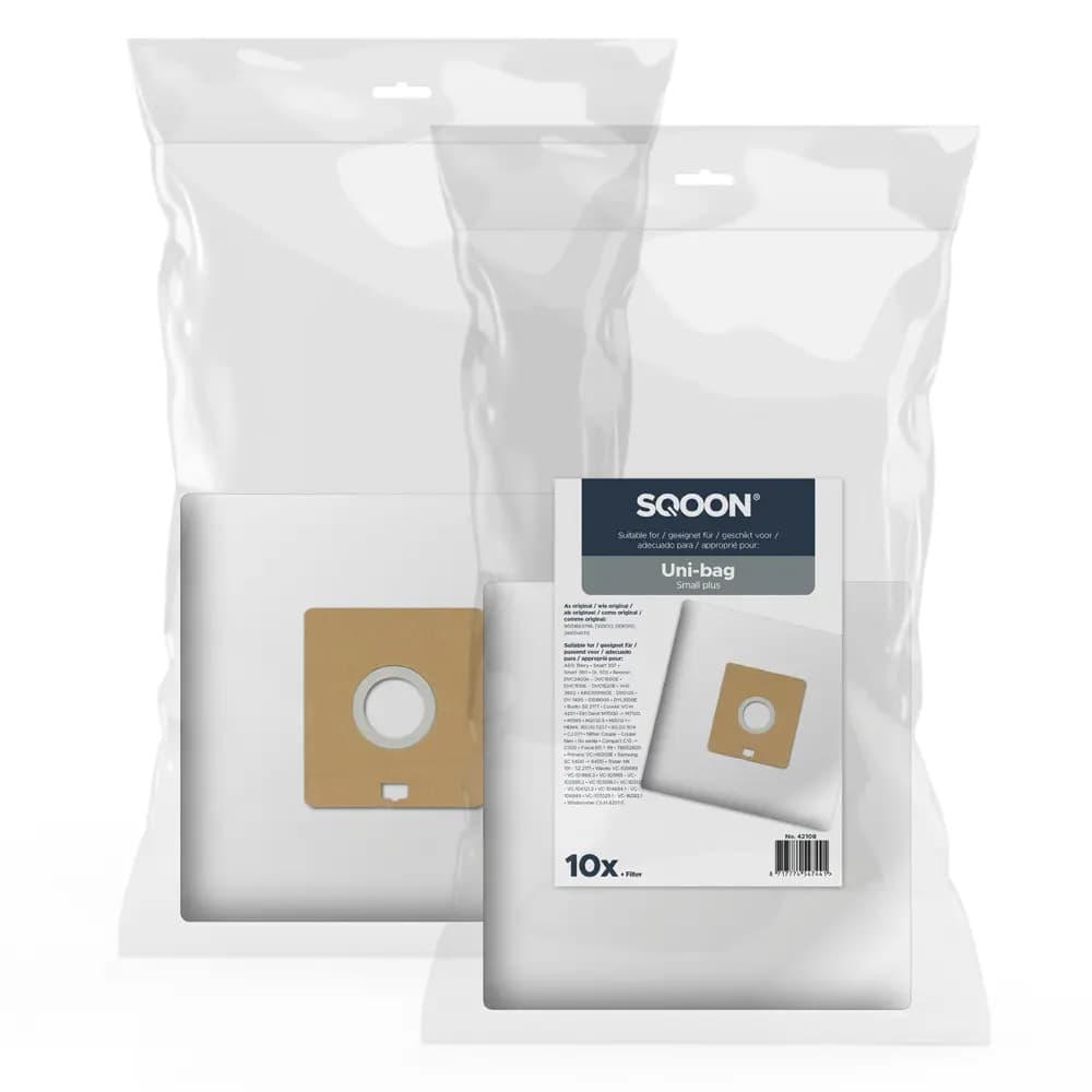 SQOON Staubsaugerbeutel passend für Uni-bag plus klein