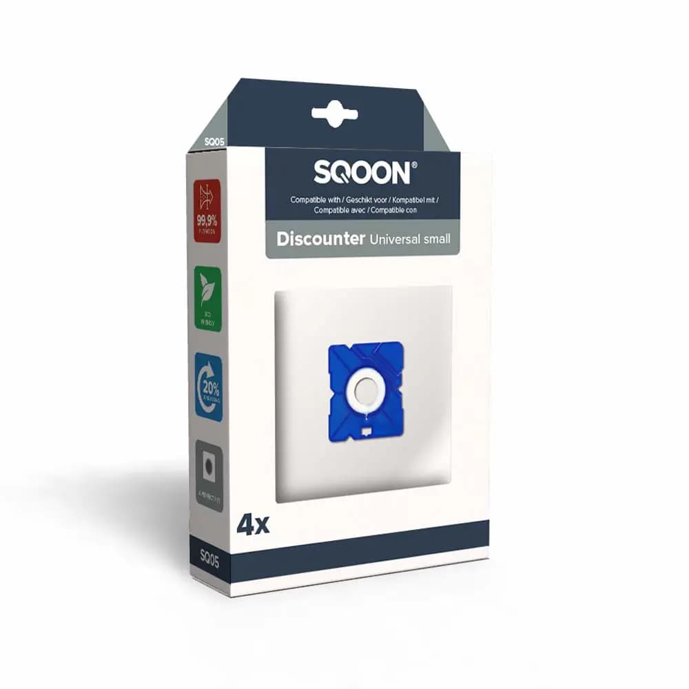 SQOON Vacuum cleaner bags suitable for Discounter Small