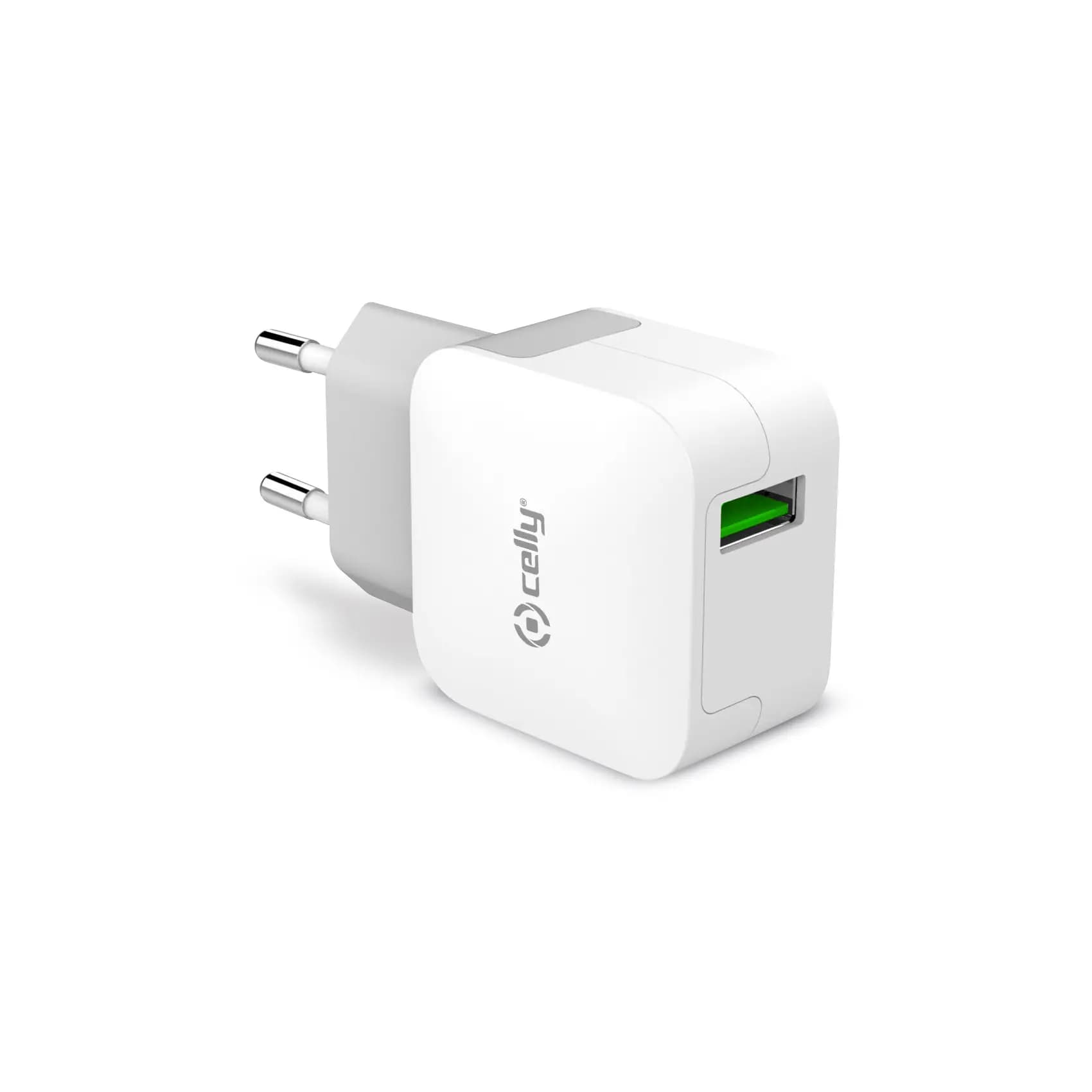 Thuislader USB 2,4A met Turbo Charge Wit