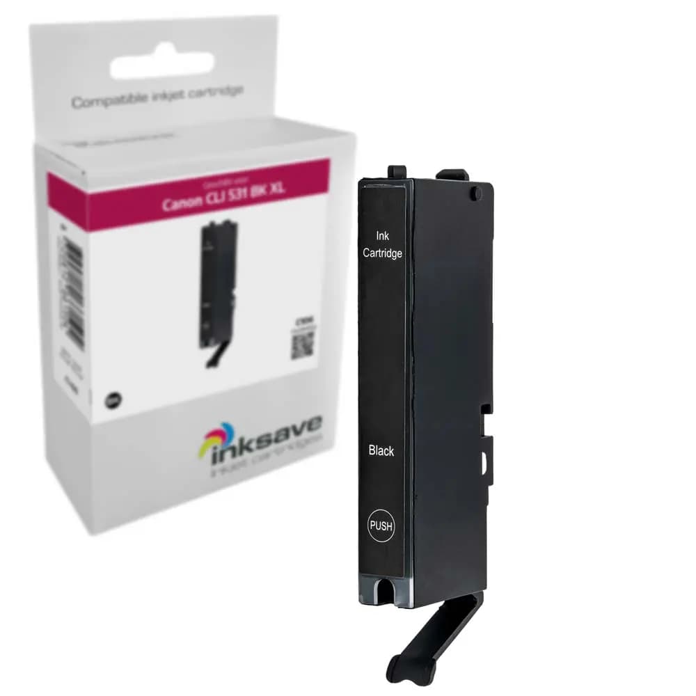 Inksave replacement for Canon CLI 531 BK XL