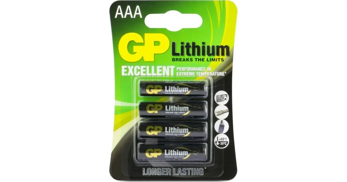 AA battery GP Lithium 1,5V (4pcs)