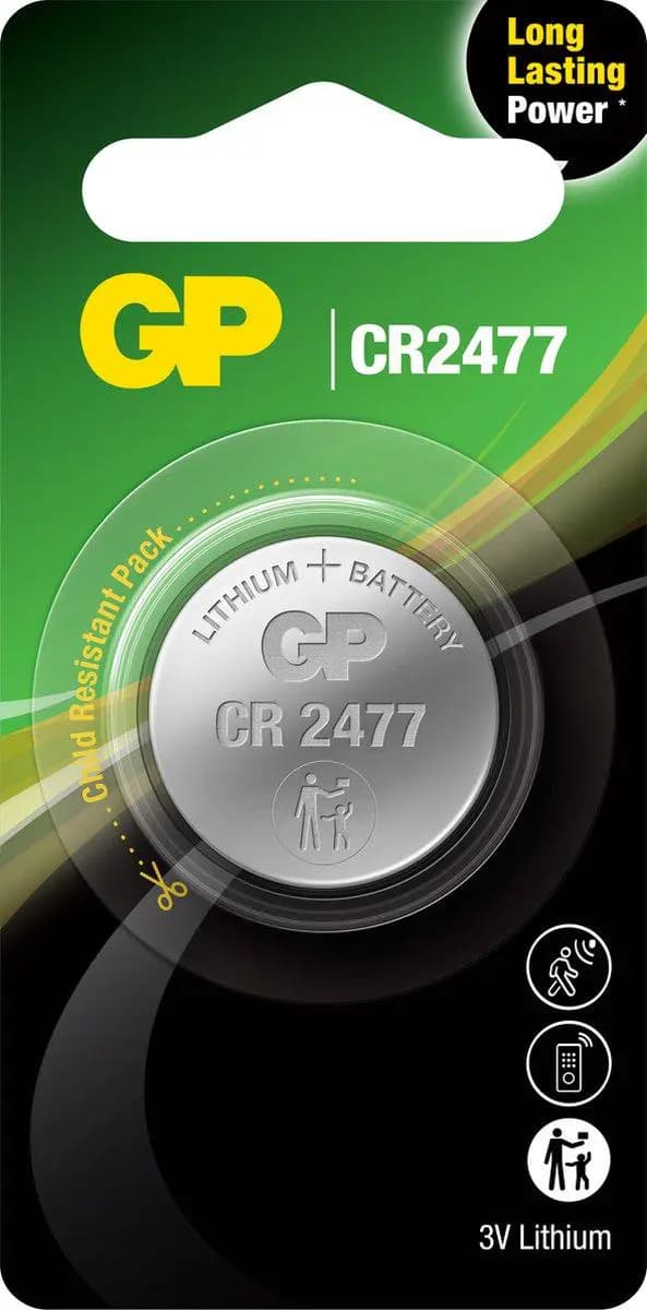CR2477 GP Lithium button cell 3V 1 piece