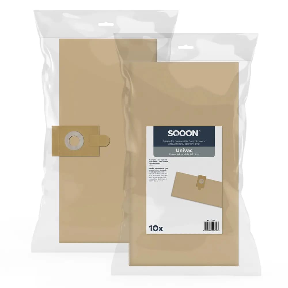 SQOON Stofzuigerzakken geschikt voor Industrie groot papier