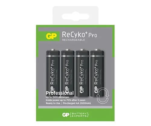 AA batterij Oplaadbaar GP NiMH 2000 mAh ReCyko+ Pro 1,2V 4 stuks
