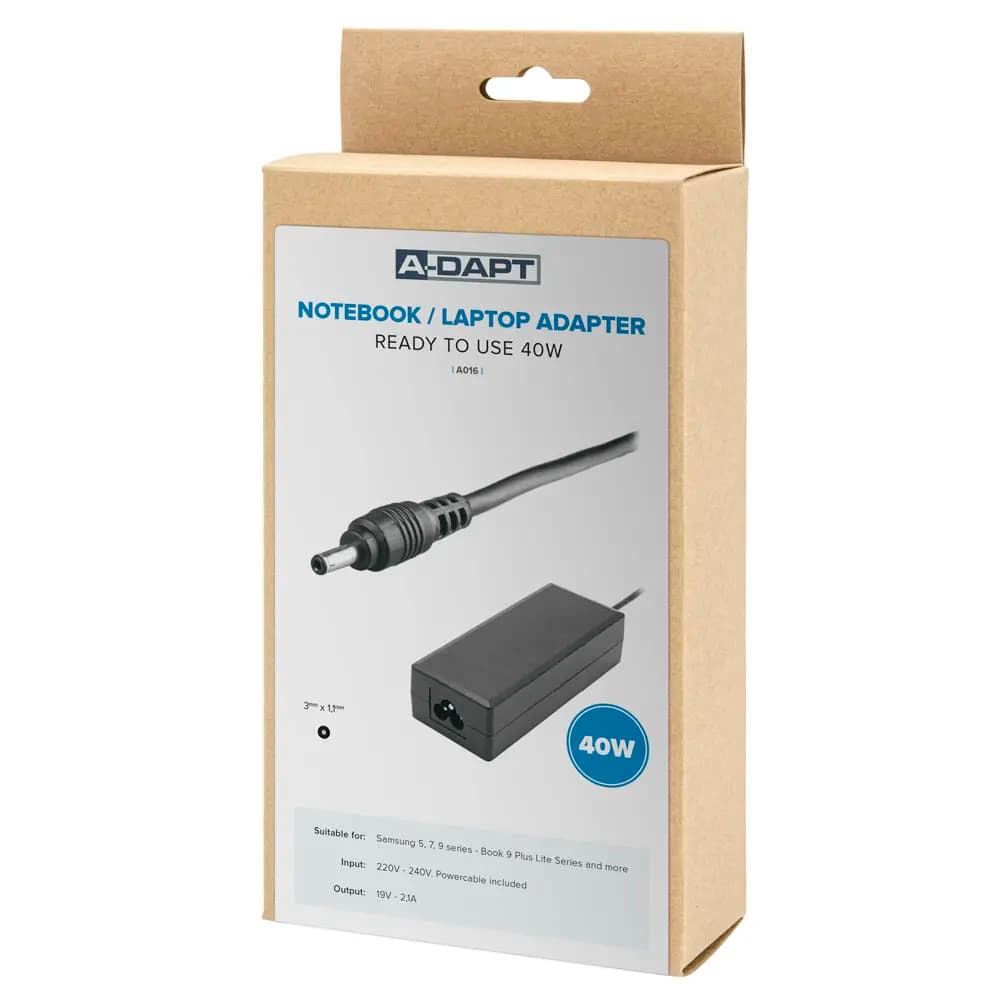 Laptop power supply with original plug including Samsung Ultrabook