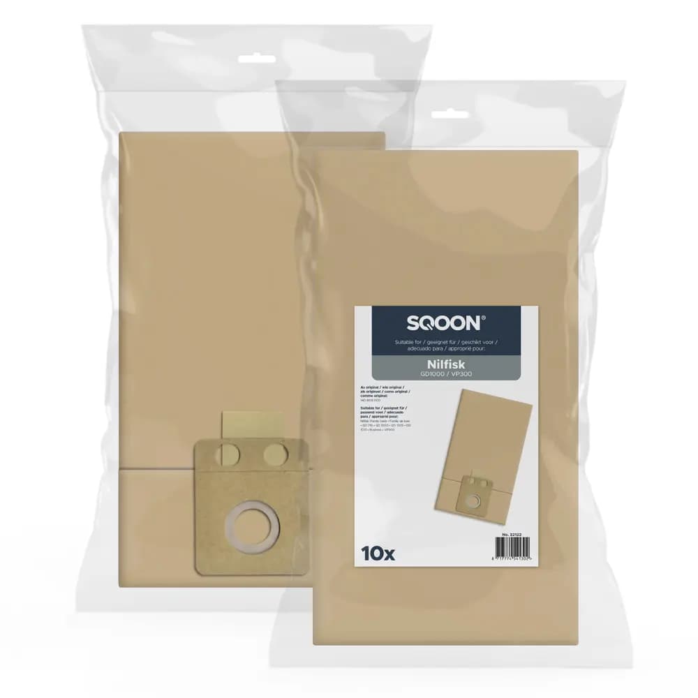 SQOON Stofzuigerzakken geschikt voor Nilfisk GD1000 / VP300 papier