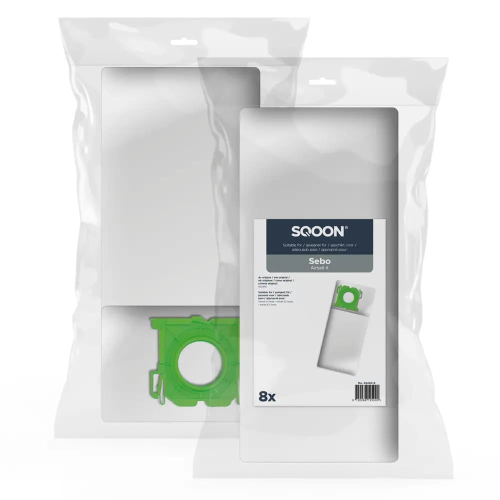 SQOON Staubsaugerbeutel passend für Sebo K-Serie Airbelt