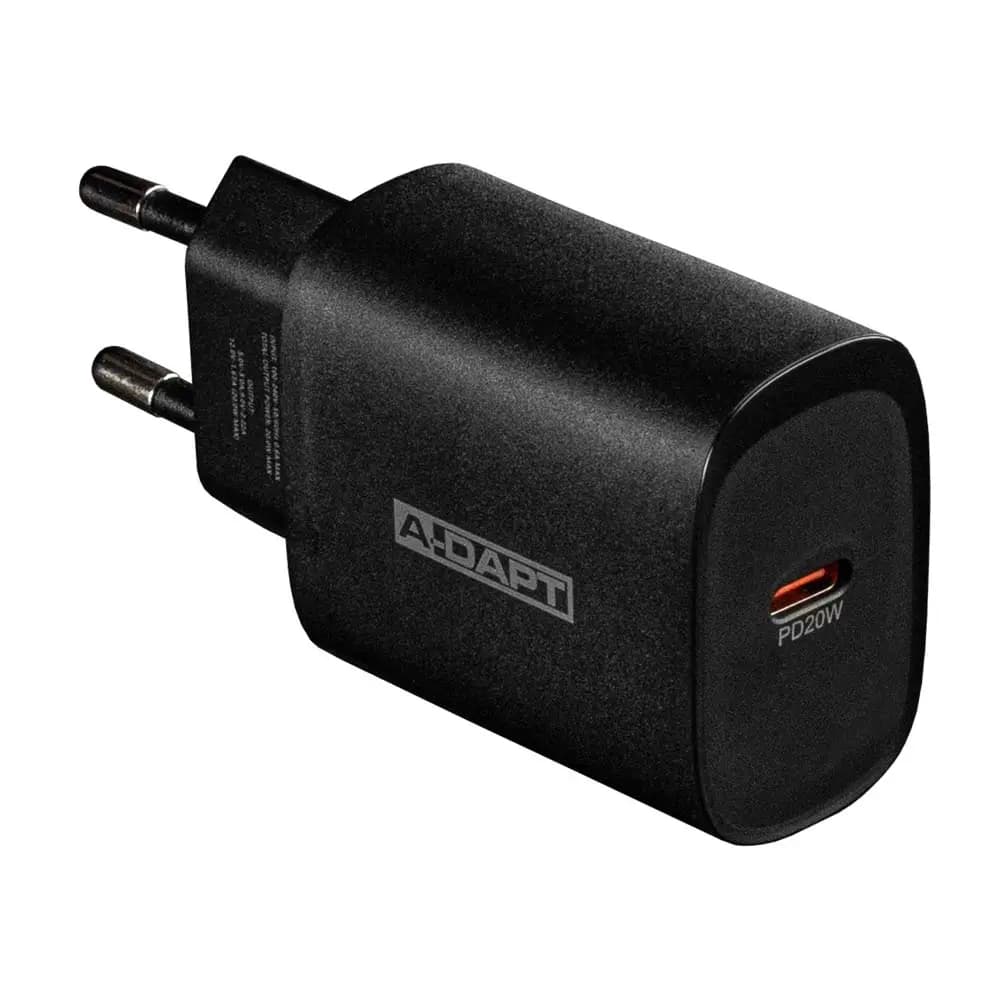 Home charger 20W 1x USB-C PD black