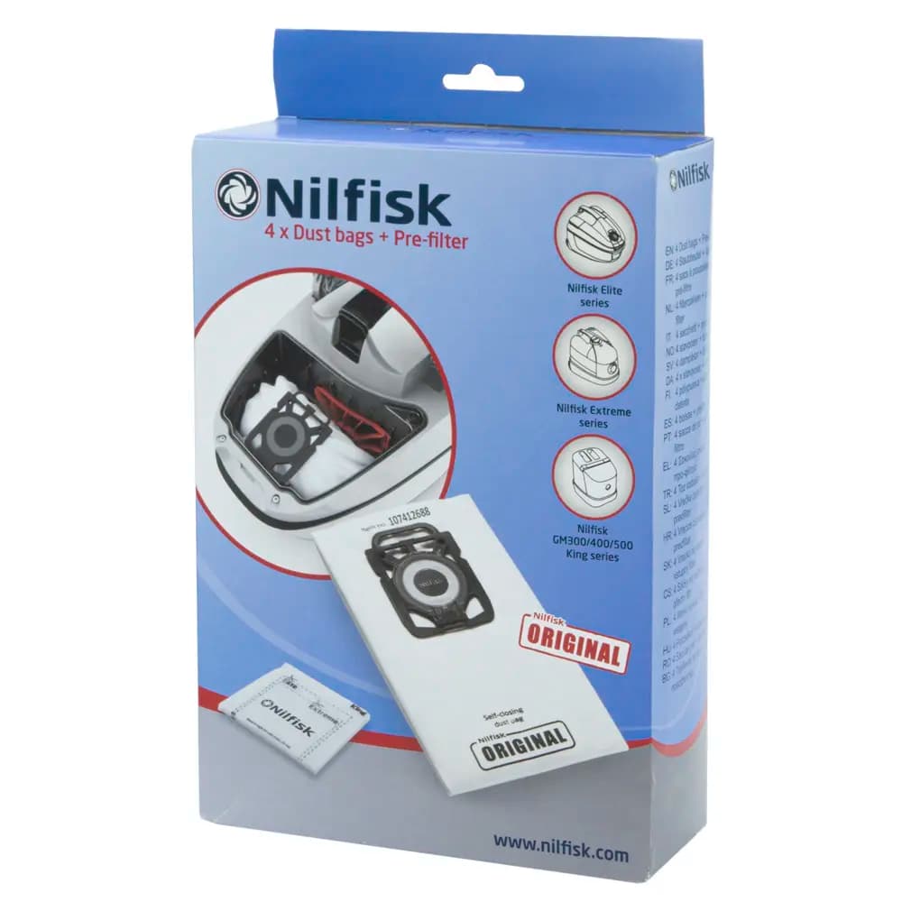 Nilfisk Elite / Extreme Serien Staubsaugerbeutel