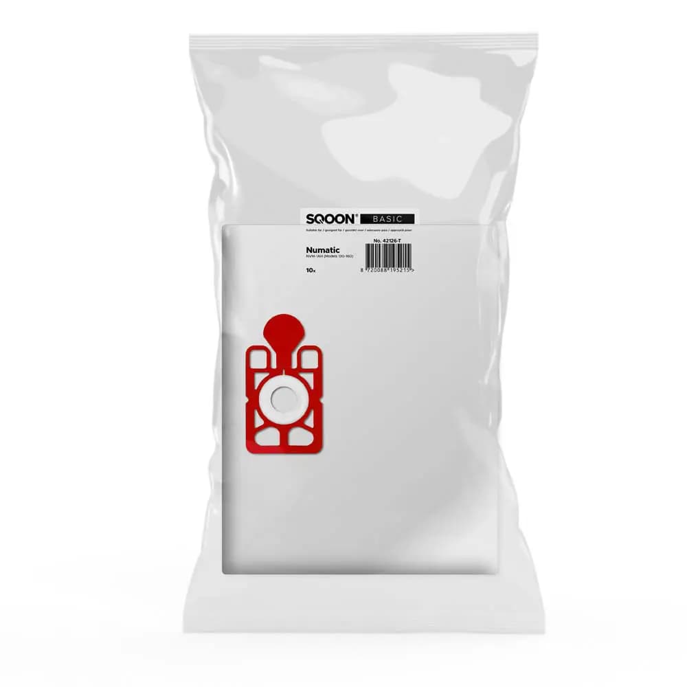SQOON Staubsaugerbeutel passend für Numatic NVM 1AH 130-150 Modelle
