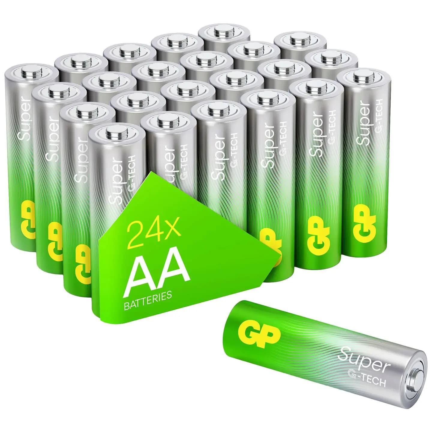 AA battery GP Alkaline Super 1.5V 24 pieces