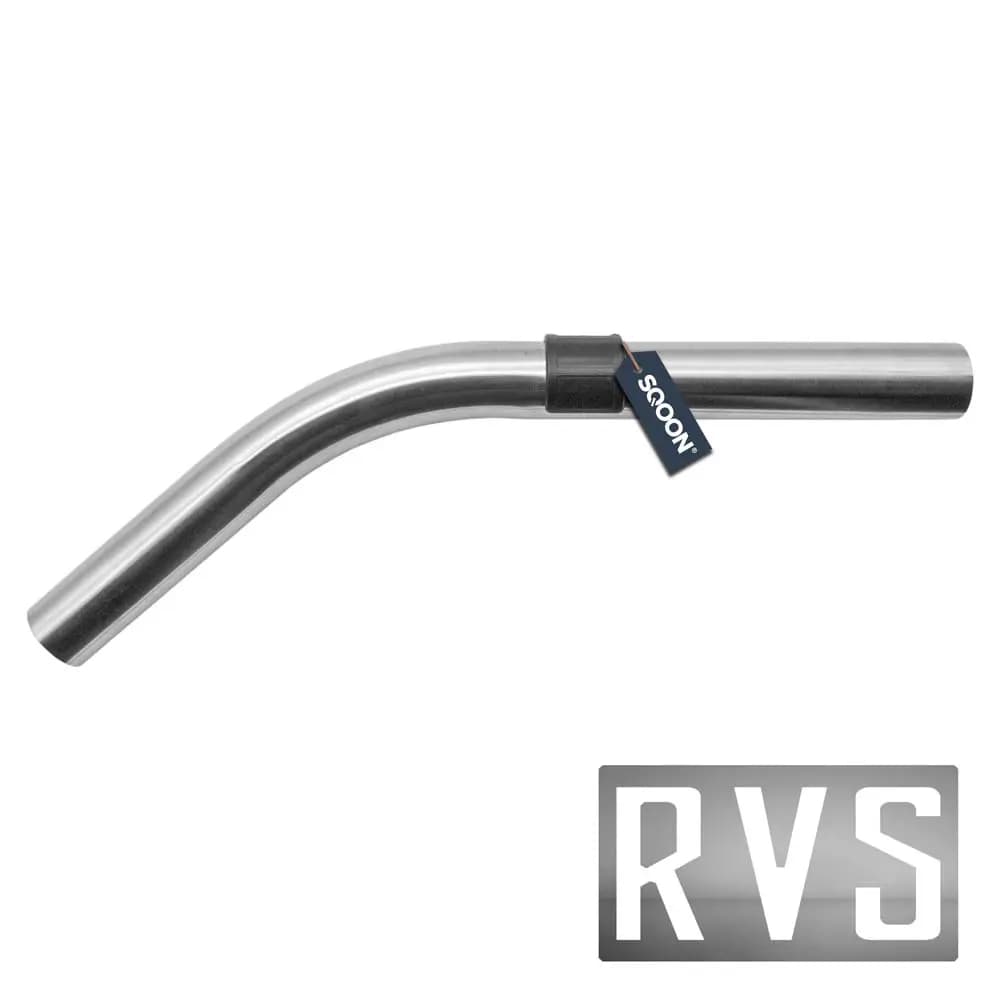 SQOON Gebogen buis geschikt voor o.a. Numatic 38 mm RVS