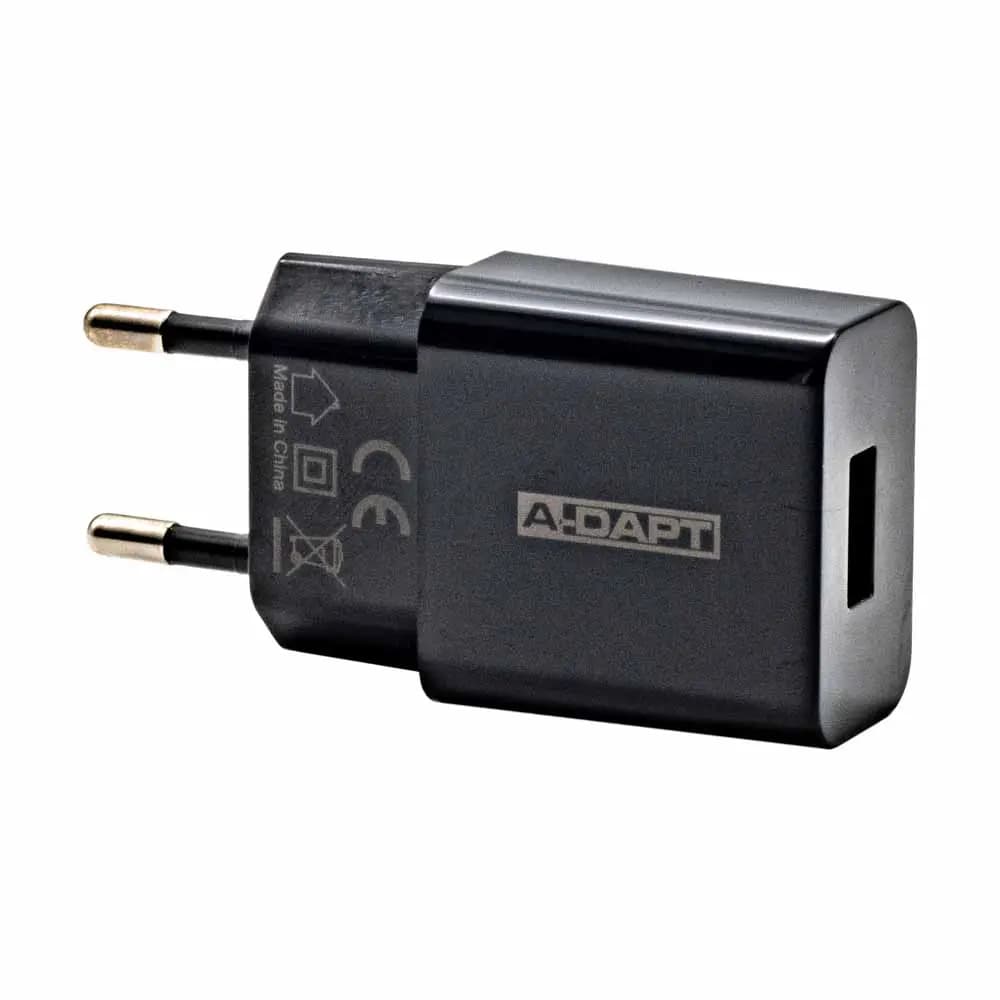 Home charger 1x USB 2.1A black