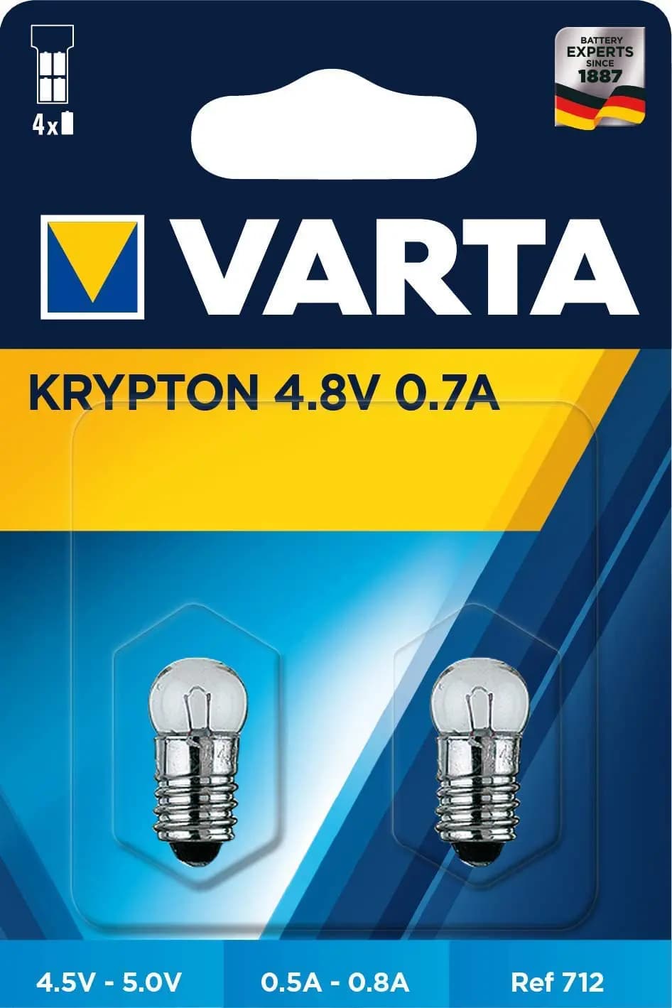 Varta Krypton 4,8V 0,7A Blister 2