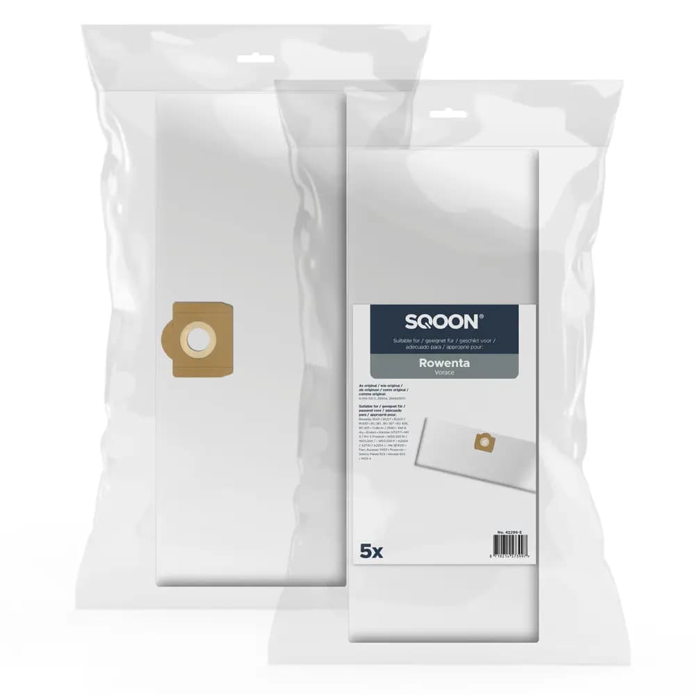 SQOON Vacuum cleaner bags suitable for Rowenta Vorace