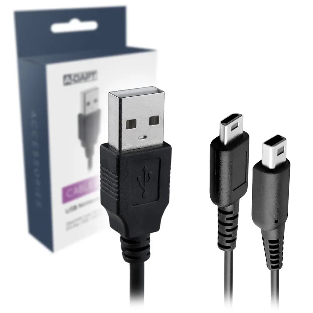 Charging cable USB Nintendo multi cable black