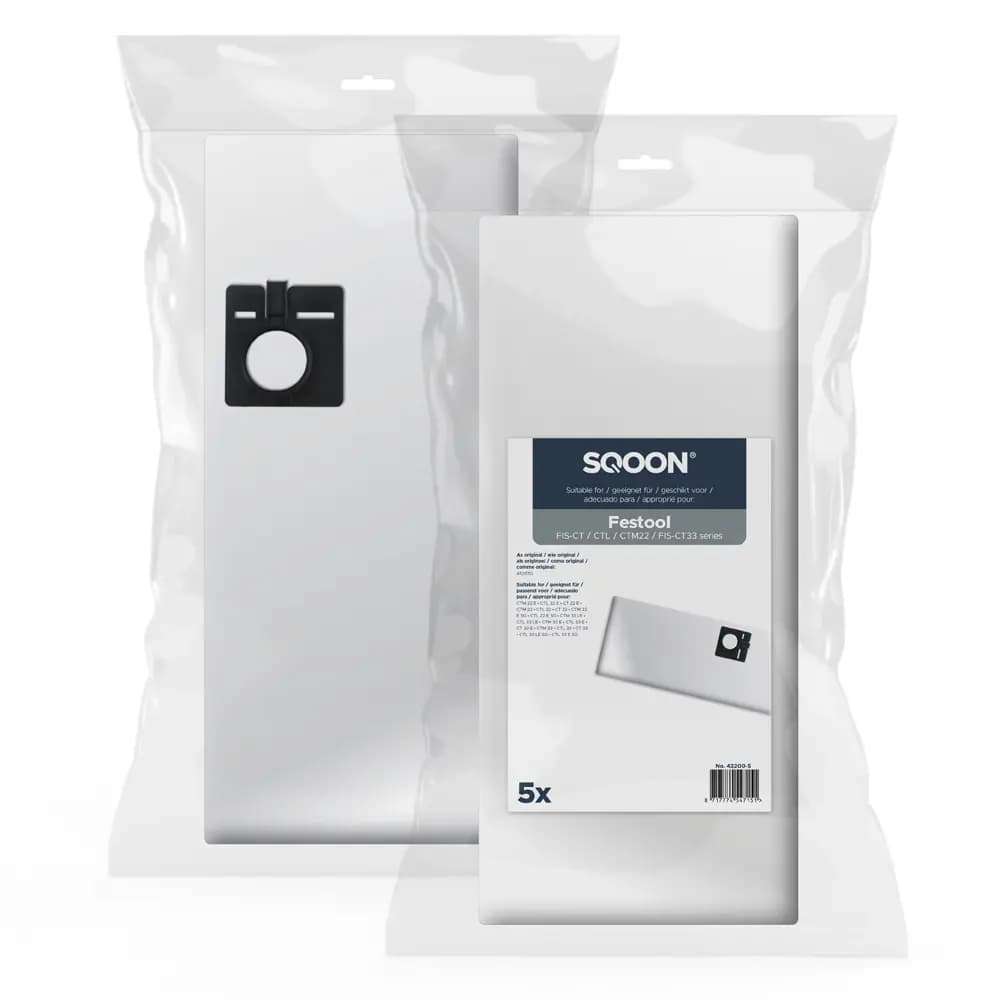 SQOON Staubsaugerbeutel passend für Festool CTL-22 / CTL-33