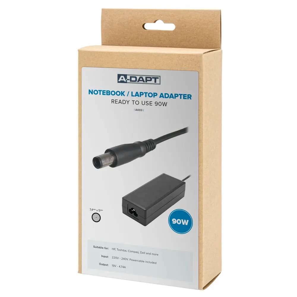 Laptop power supply with original plug including HP-Toshiba