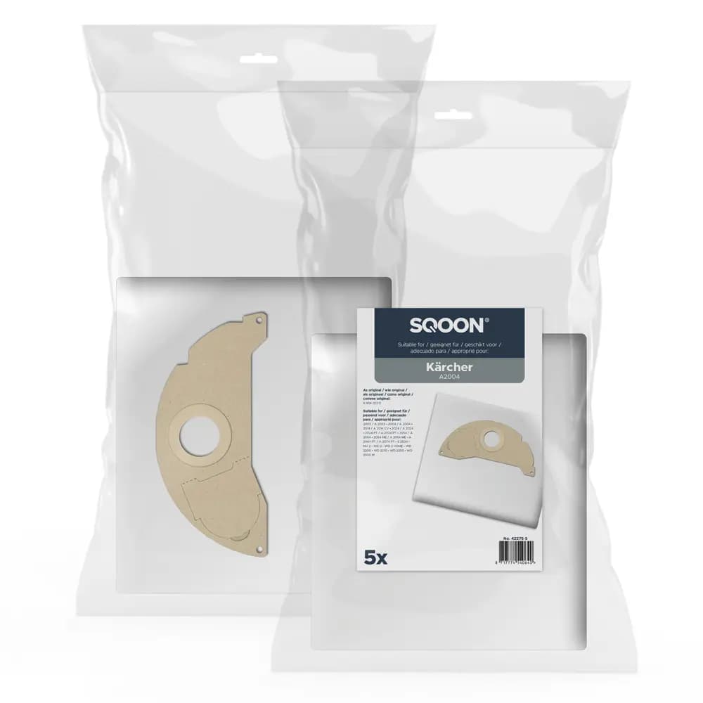 SQOON Staubsaugerbeutel passend für Karcher A2004