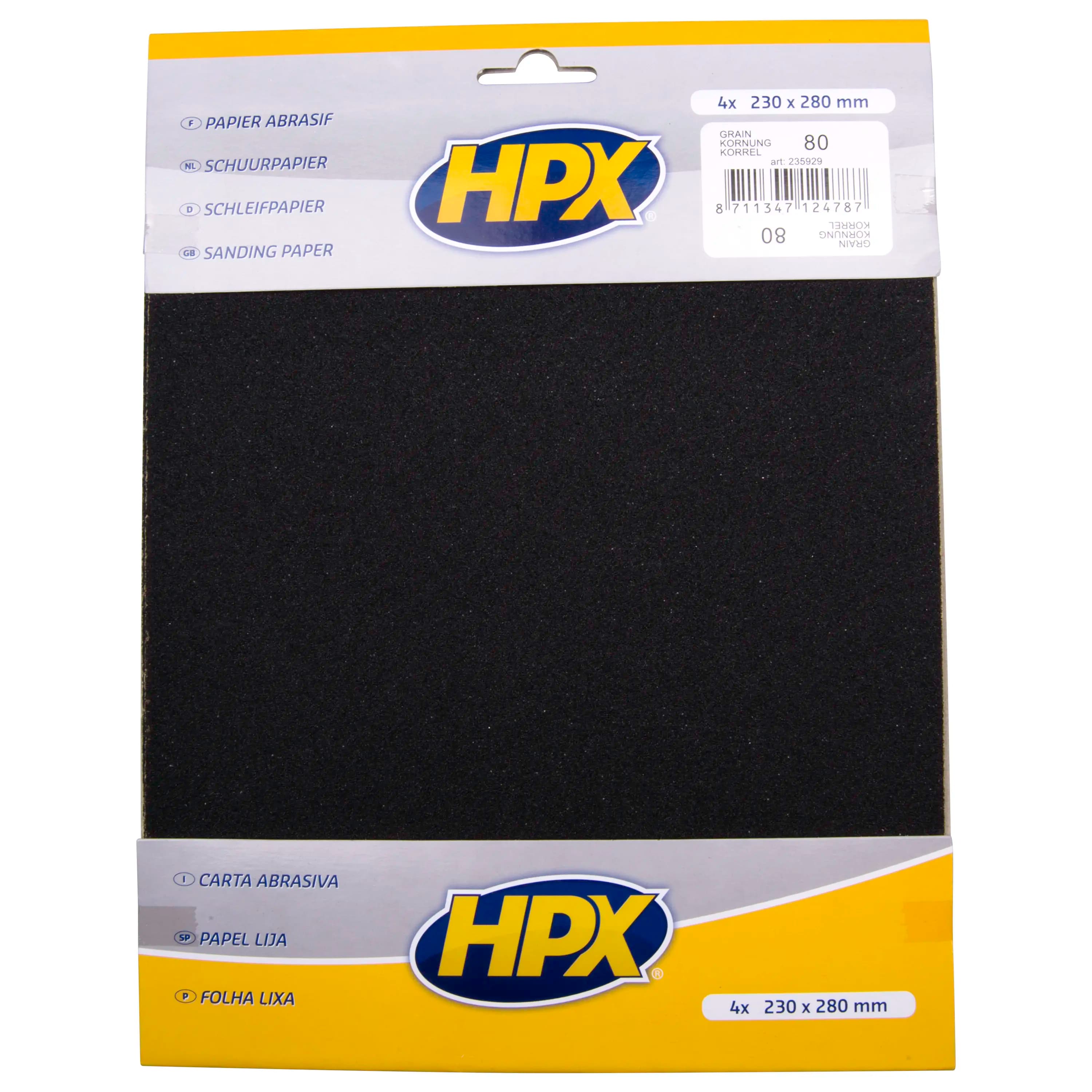Sandpaper P80 x 4