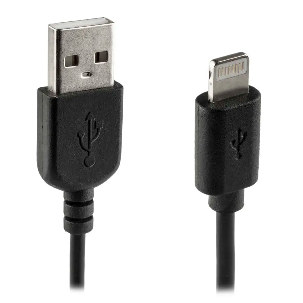 Apple 8-pin charging cable 2m black