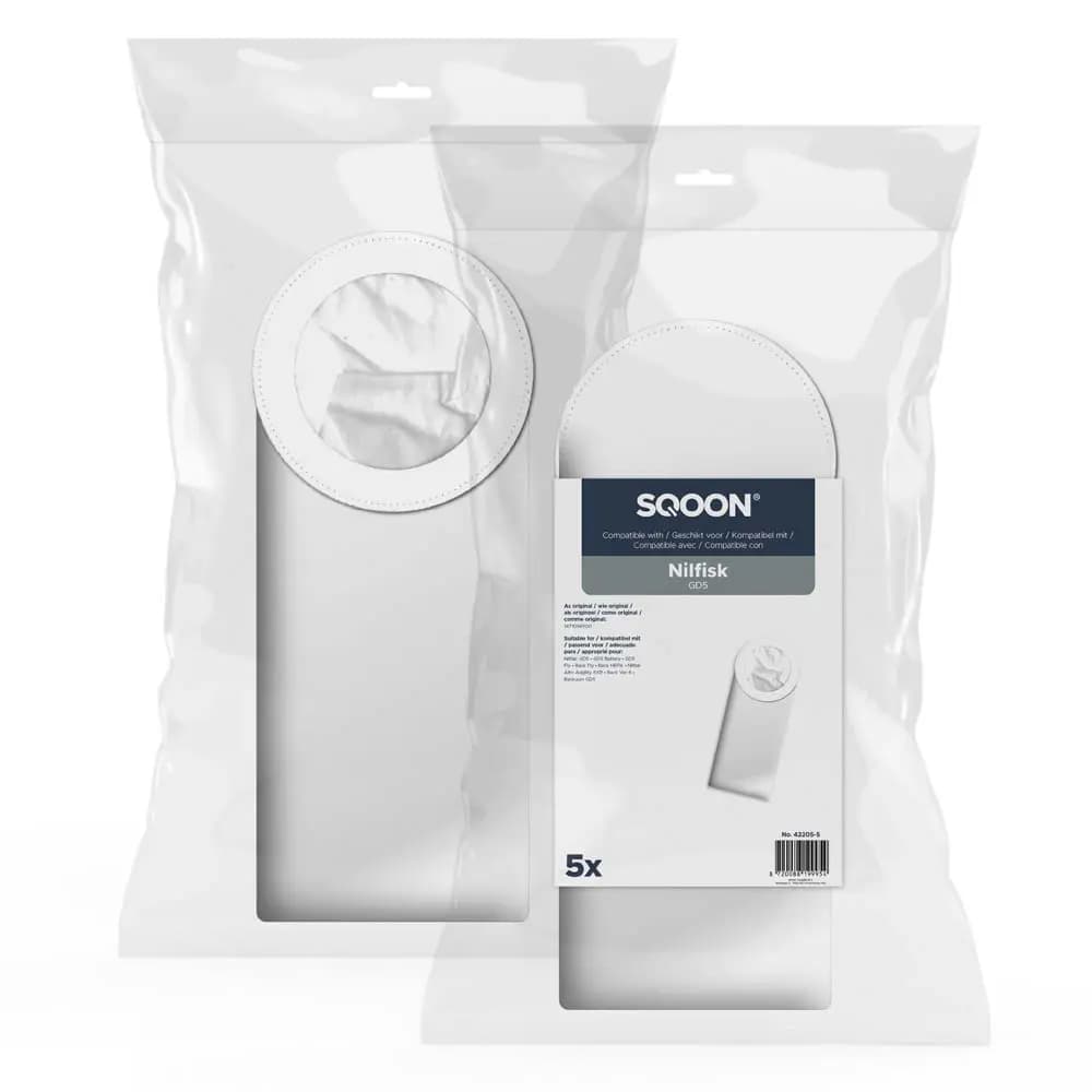 SQOON Vacuum cleaner bags suitable for Nilfisk GD5