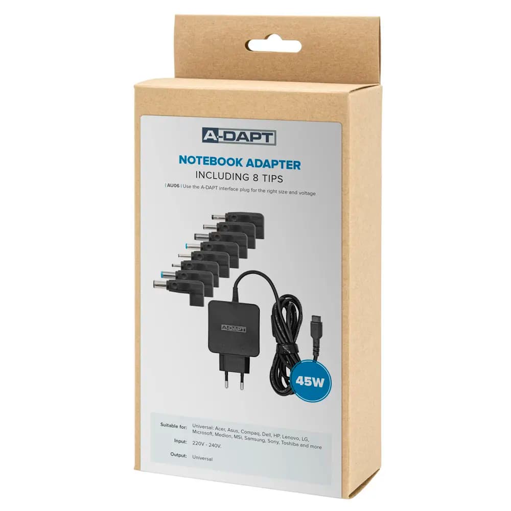 Wall charger 45W universal