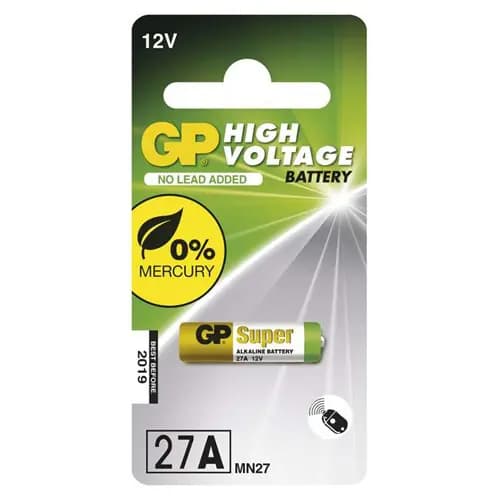 27A GP Alkaline round cell high voltage 12V (1pc)
