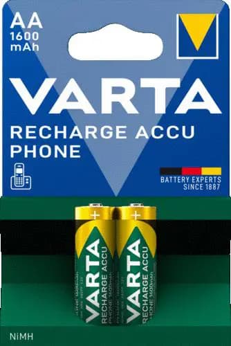 Varta Recharge Accu Phone AA 1600mAh Blister 2