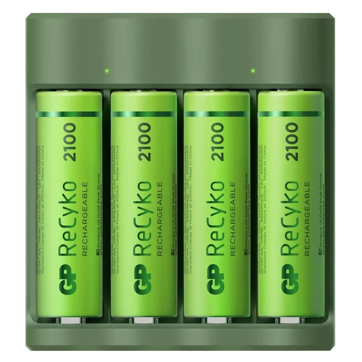 USB batterijlader GP B441U 4 x ReCyko AA 2100 mAh