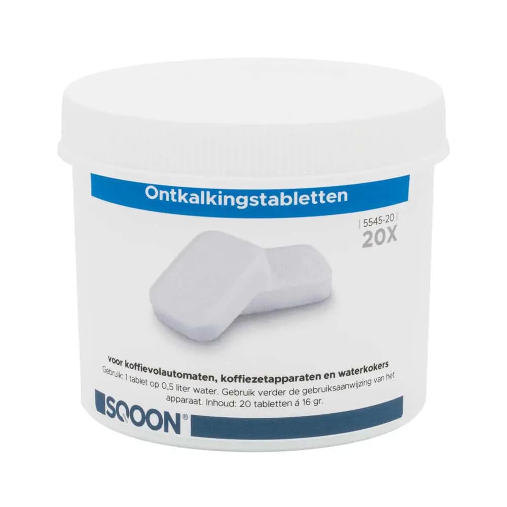 SQOON Descaling tablets 20 pieces 16 grams