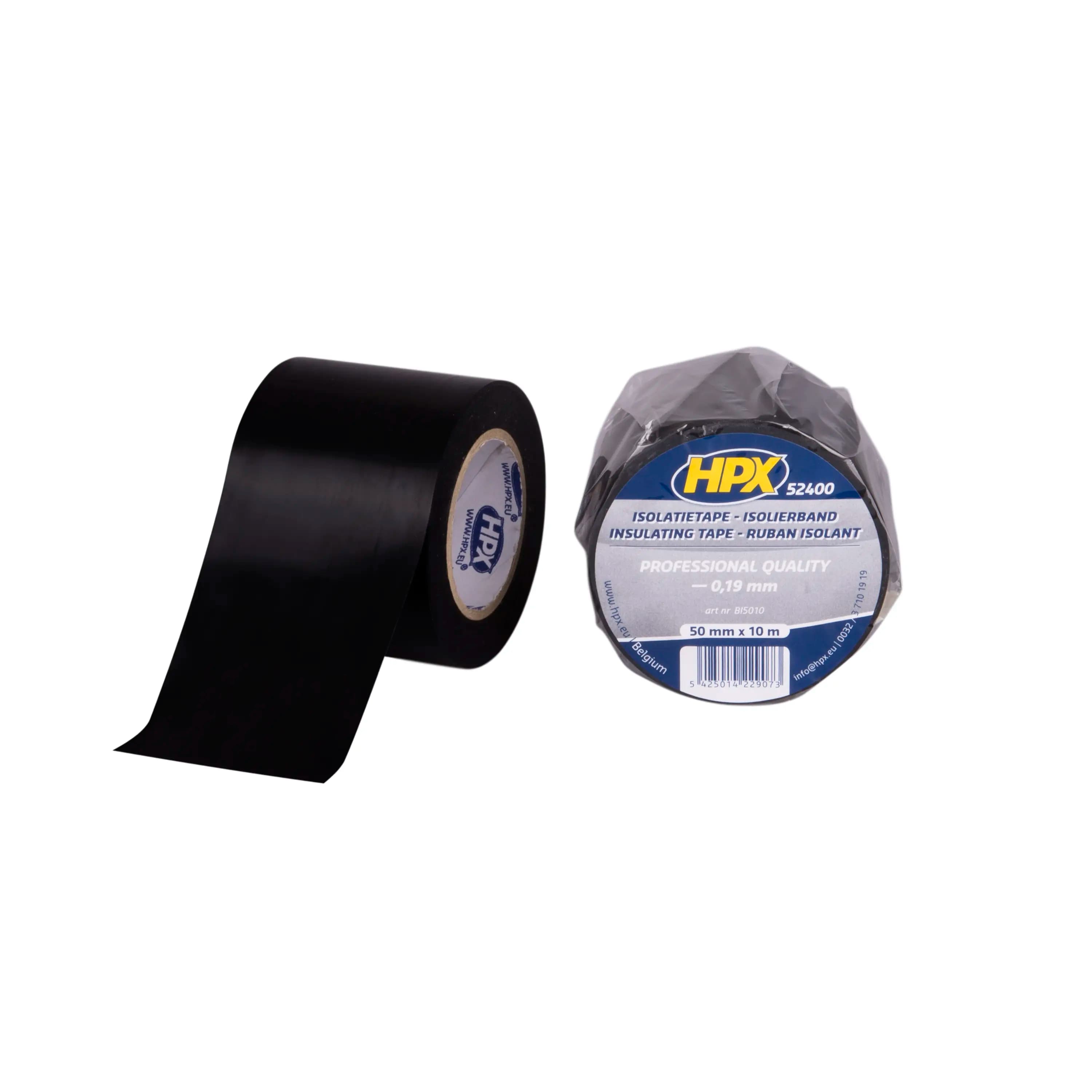 PVC isolatietape - zwart 50mm x 10m