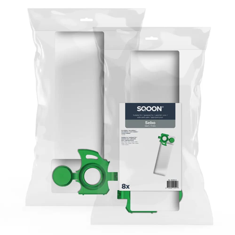 SQOON Staubsaugerbeutel, passend für SEBO Felix / Dart