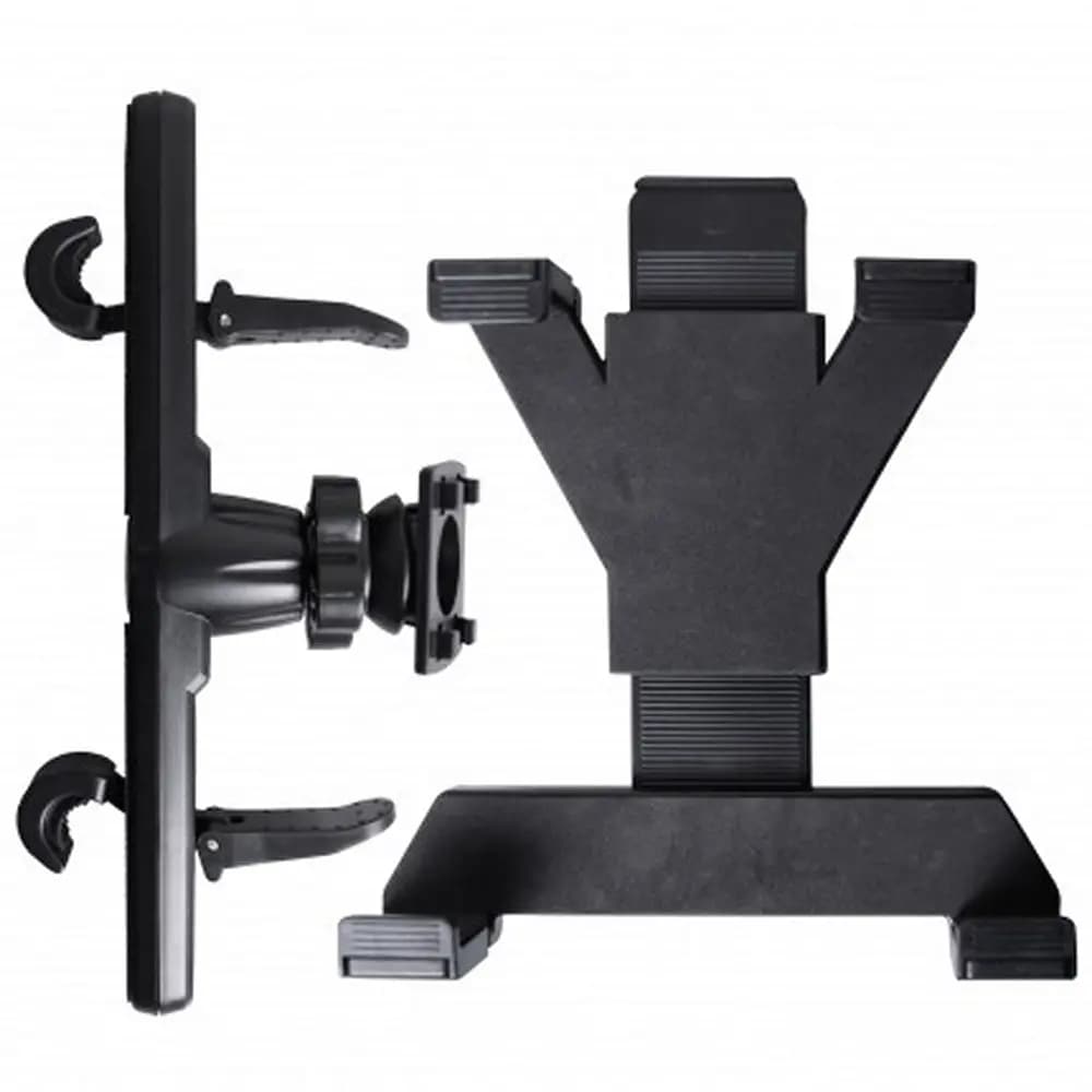 Tablet holder on headrest
