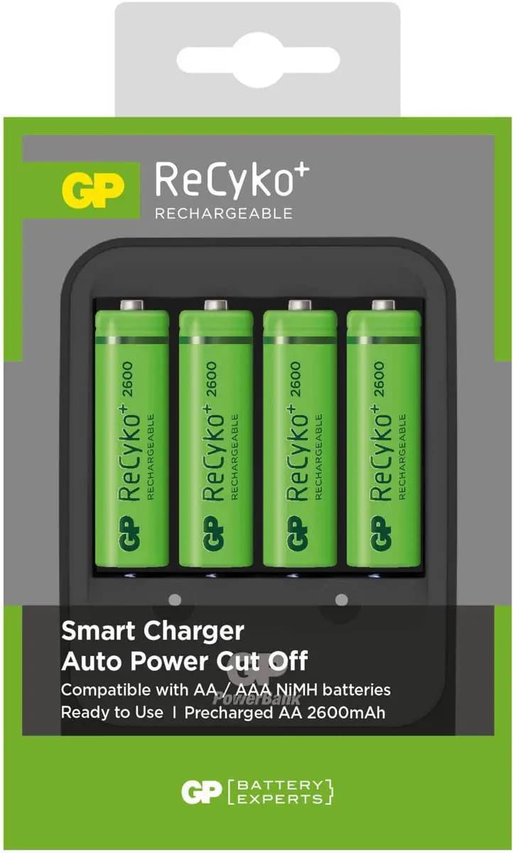 Plug-in Akkuladegerät GP PB570 4 x ReCyko+ AA 2600 mAh